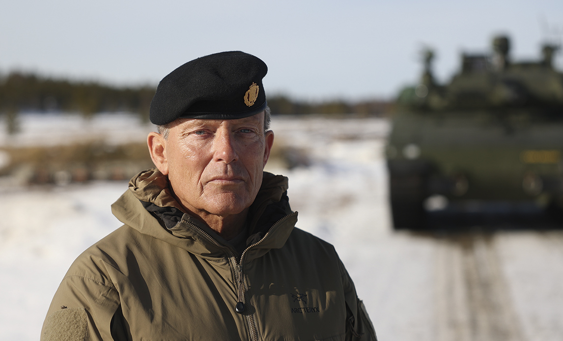 Chef for Hærkommandoen, generalmajor Peter H. Boysen