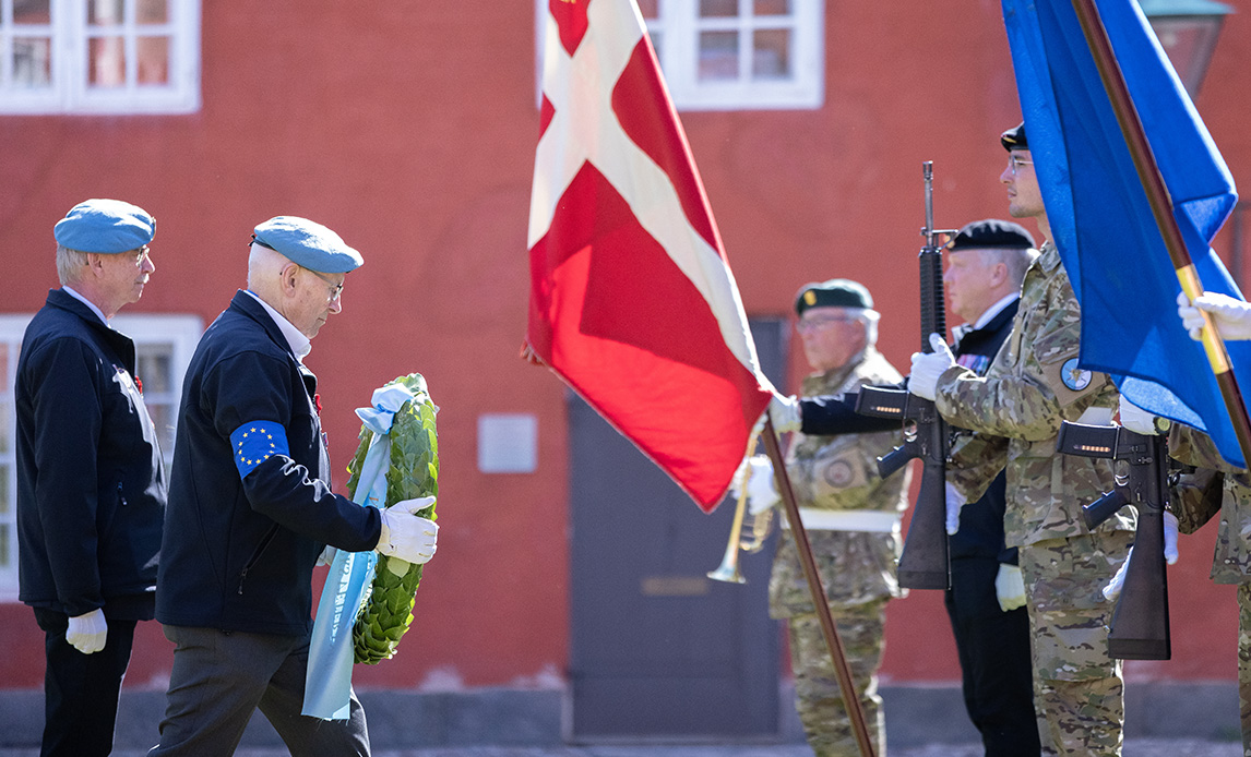 europadagen markeres af Danmarks Veteraner i Kastellet