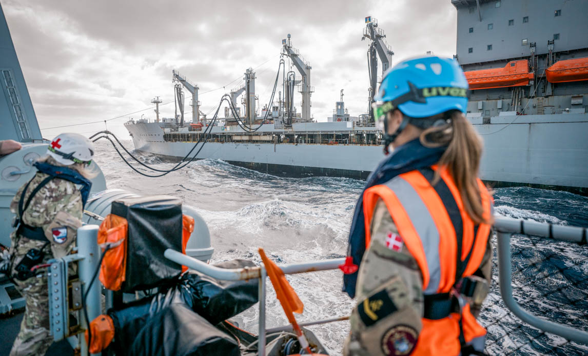 Fregatten Iver Huitfeldt er nu indsat i Operation Prosperity Guardian i Rødehavet