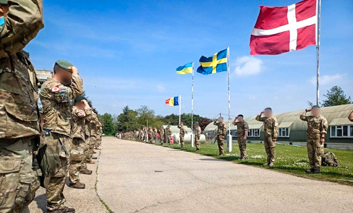 Afsked med ukrainske soldater