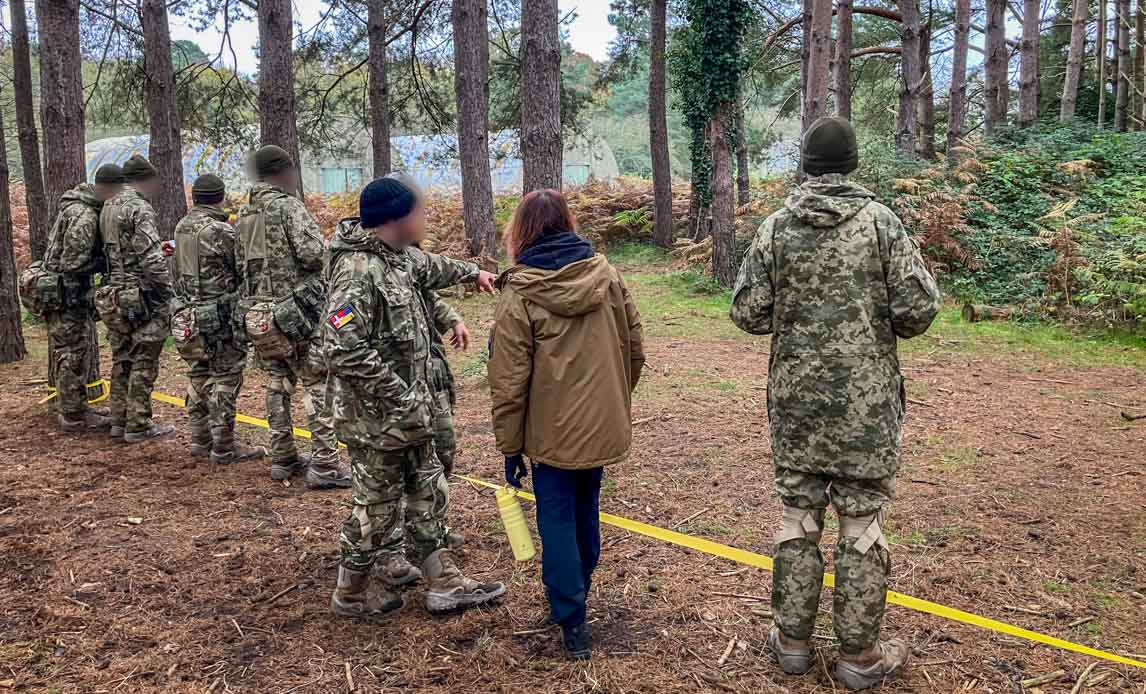 Uddannelse af ukrainske soldater i Storbritannien