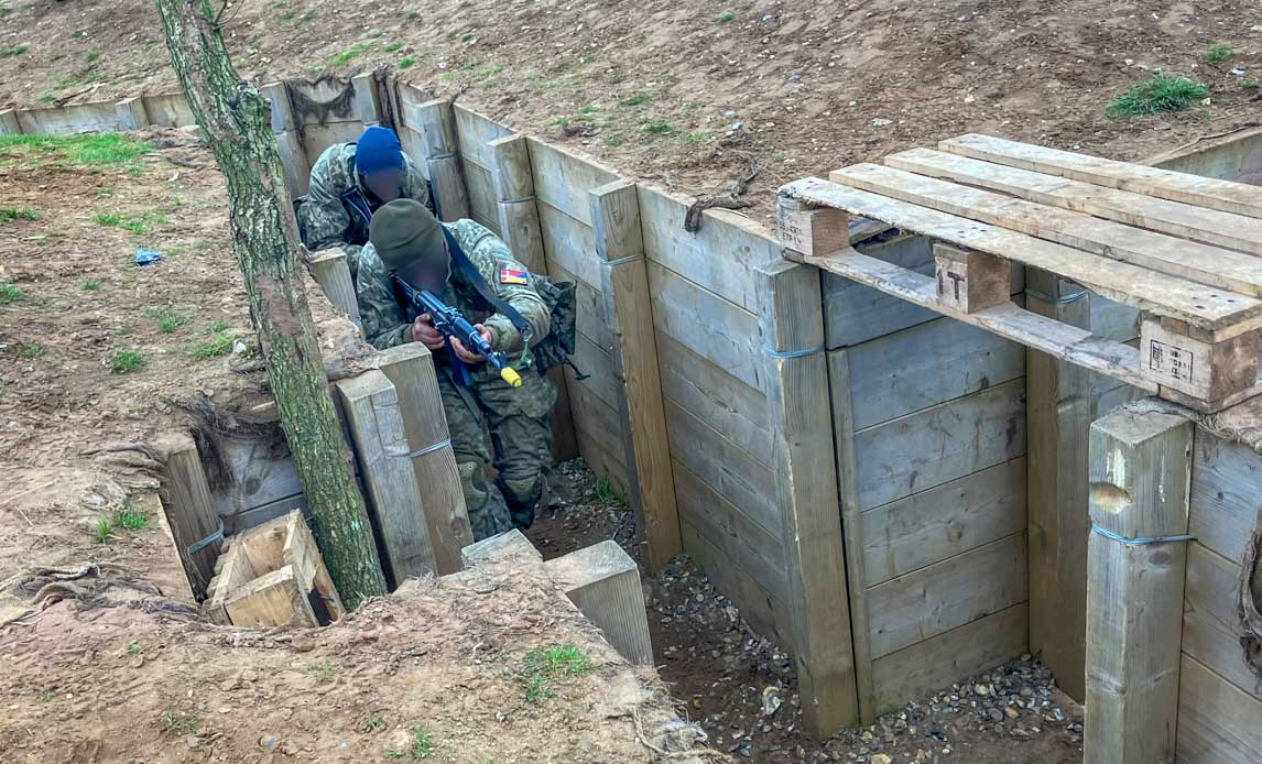 Ukrainsk kursusdeltager i løbegange