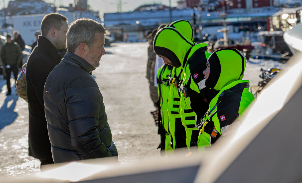 Kongen besøger Nuuk.
