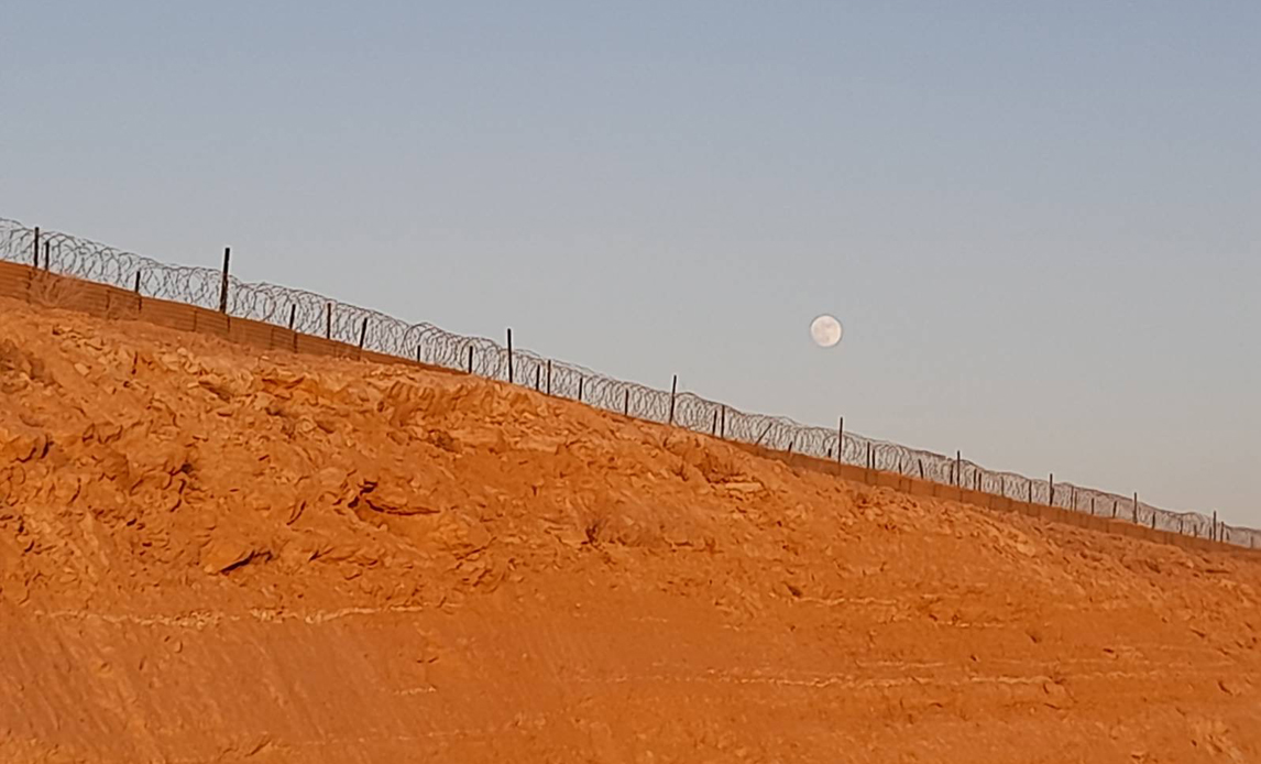 Aftenbillede taget på Al Asad Air Base