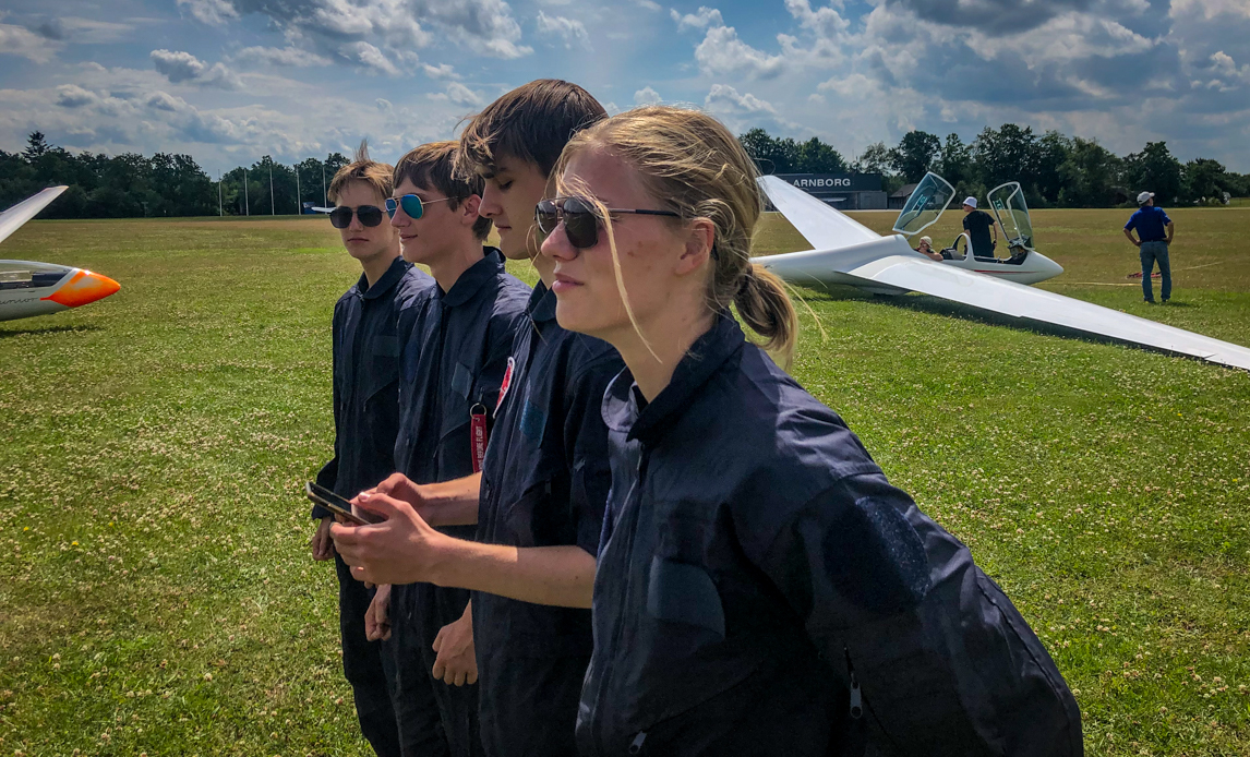 Danish Air Cadets på Sommercamp i Arnborg, juli 2021.