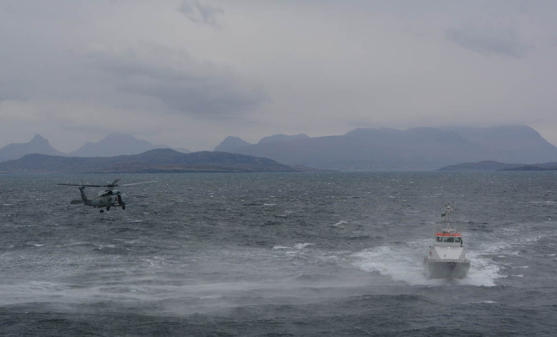 Joint Warroir ved Skotlands kyst.