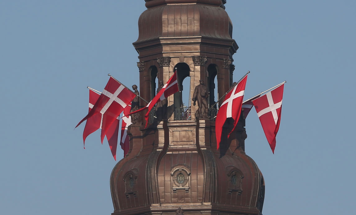 Flagdag på Christiansborg