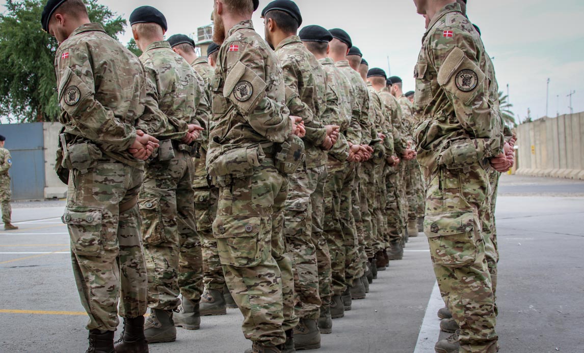 Soldater fra Slesvigske Fodregiment er udsendt i Bagdad til NATO Mission Iraq.