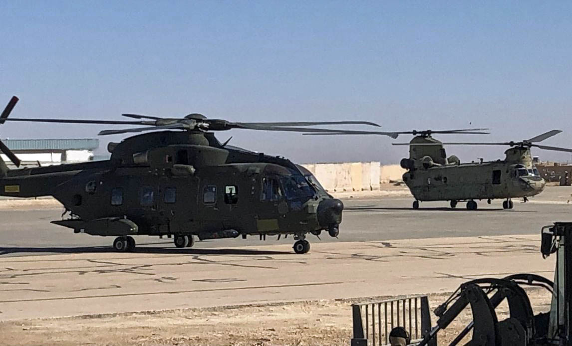 Dansk helikopter i Irak