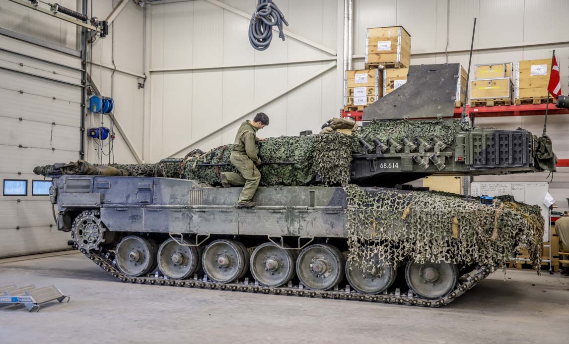 Vedligeholdelse af Leopard 2A7  kampvogne i eFP.