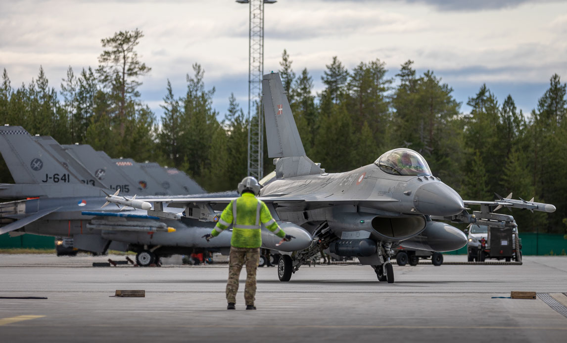 F-16 i Sverige under året Arctic Challenge Excercise