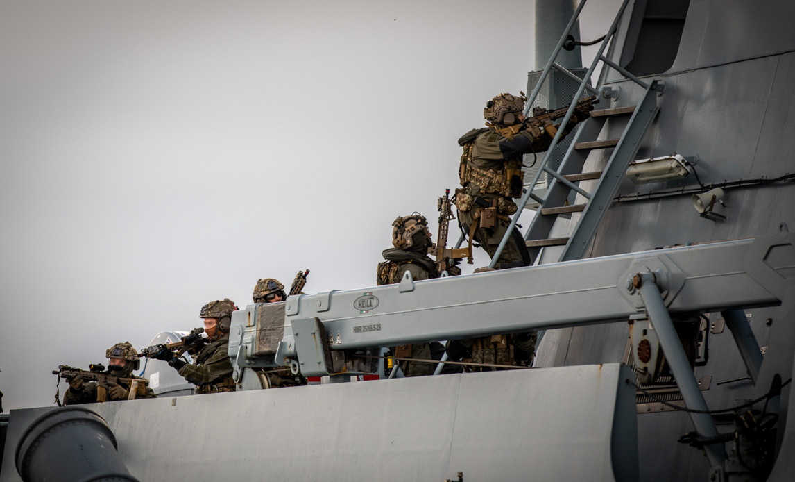 Specialsoldater under øvelse i Danmark.
