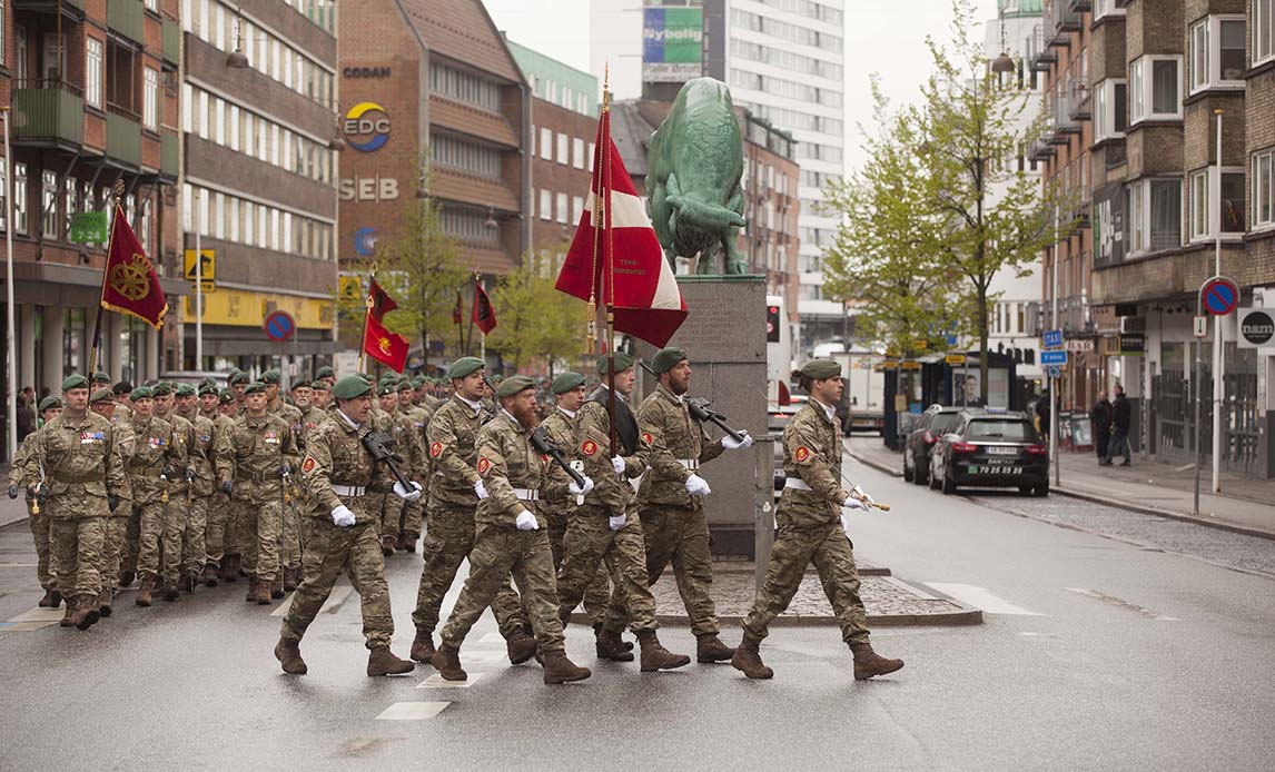 Regimentsfanen på Vesterbro