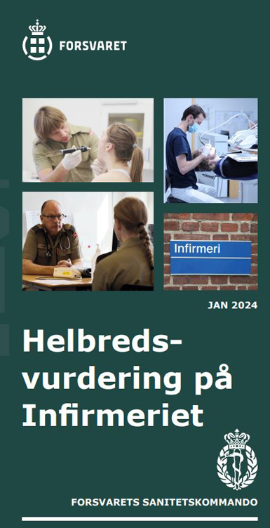 forsiden af folder: Helbredsvurdering på infirmerierne -2024